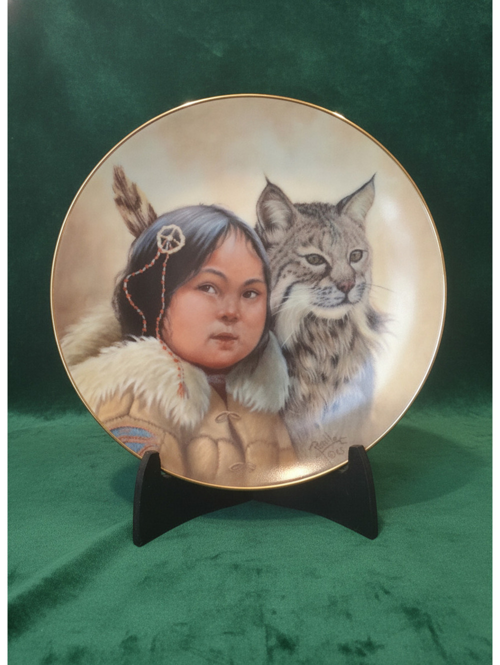 Ardalt Porcelain Collector Plate Winter Scouts by Perillo Signature 1985